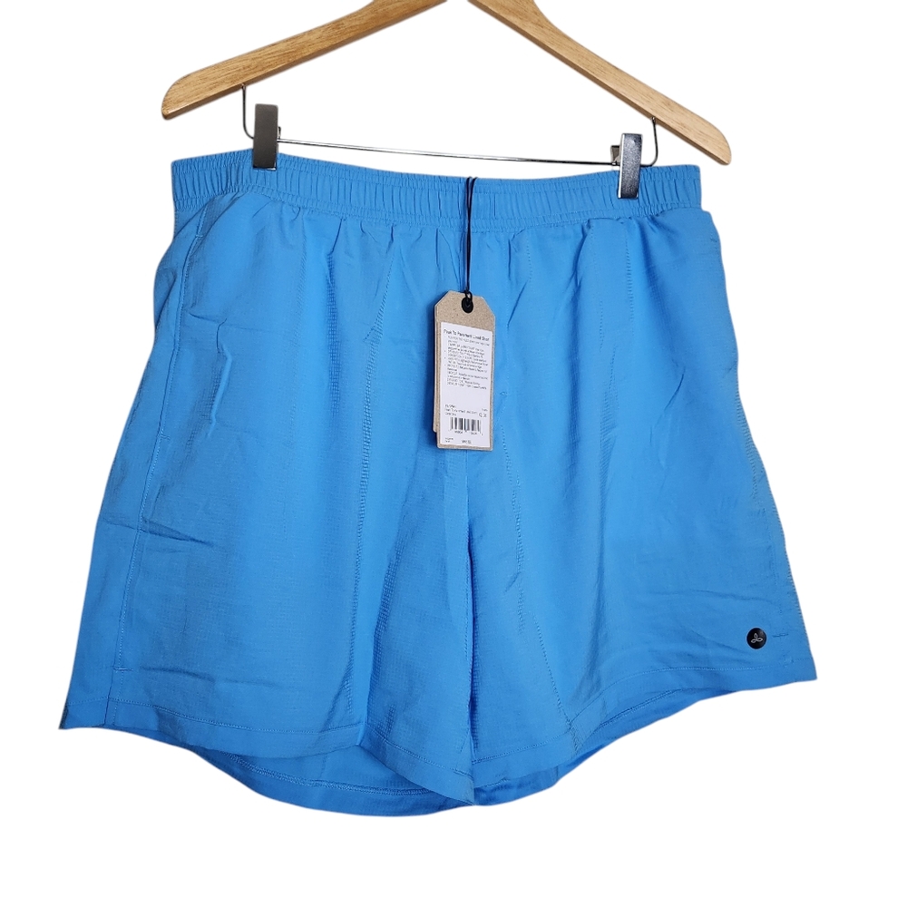 NWT prAna Peak to Pavement Lined Short in Clear Sky Blue Size XL